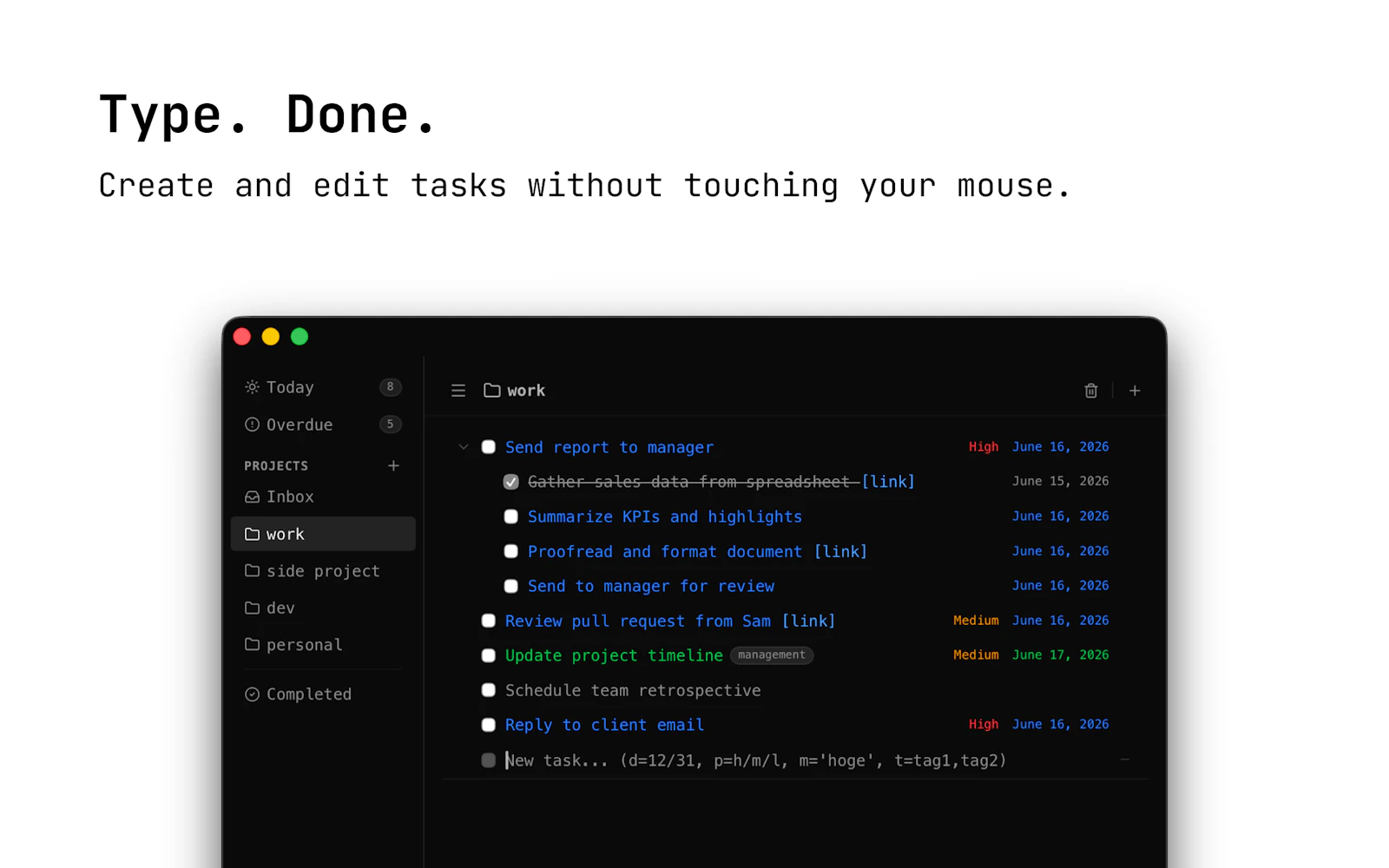 Keystroke Task Manager screenshot 2