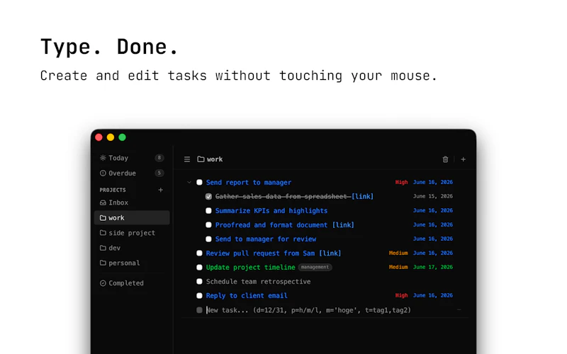 Keystroke Task Manager screenshot 2