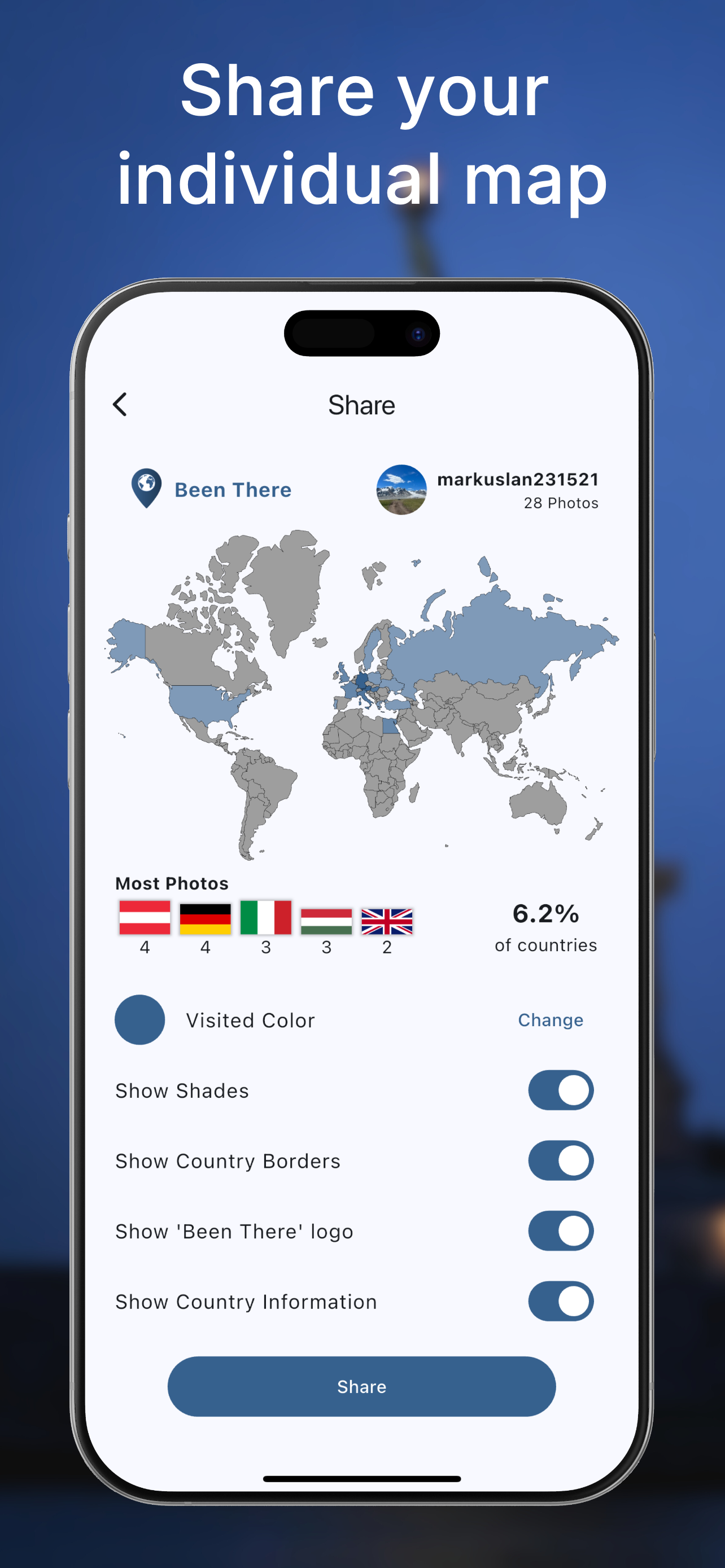 BeenThere - Discover, track and share memories - powered by AI media 3