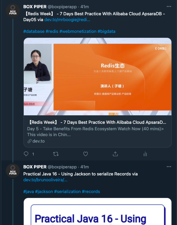 Box Piper Hacker News gallery image