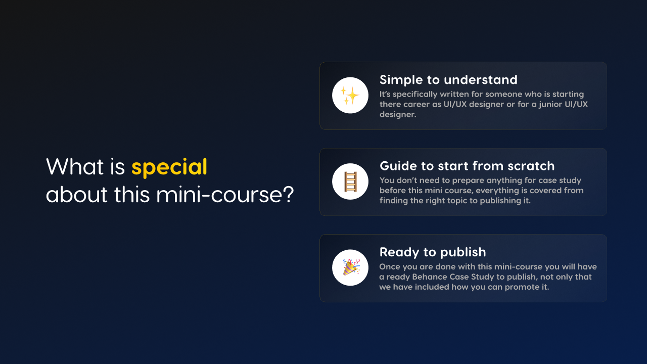 Média Études de cas Ui / UX à partir de zéro à partir de zéro - Un guide étape par étape sur la construction d'études de cas. 3