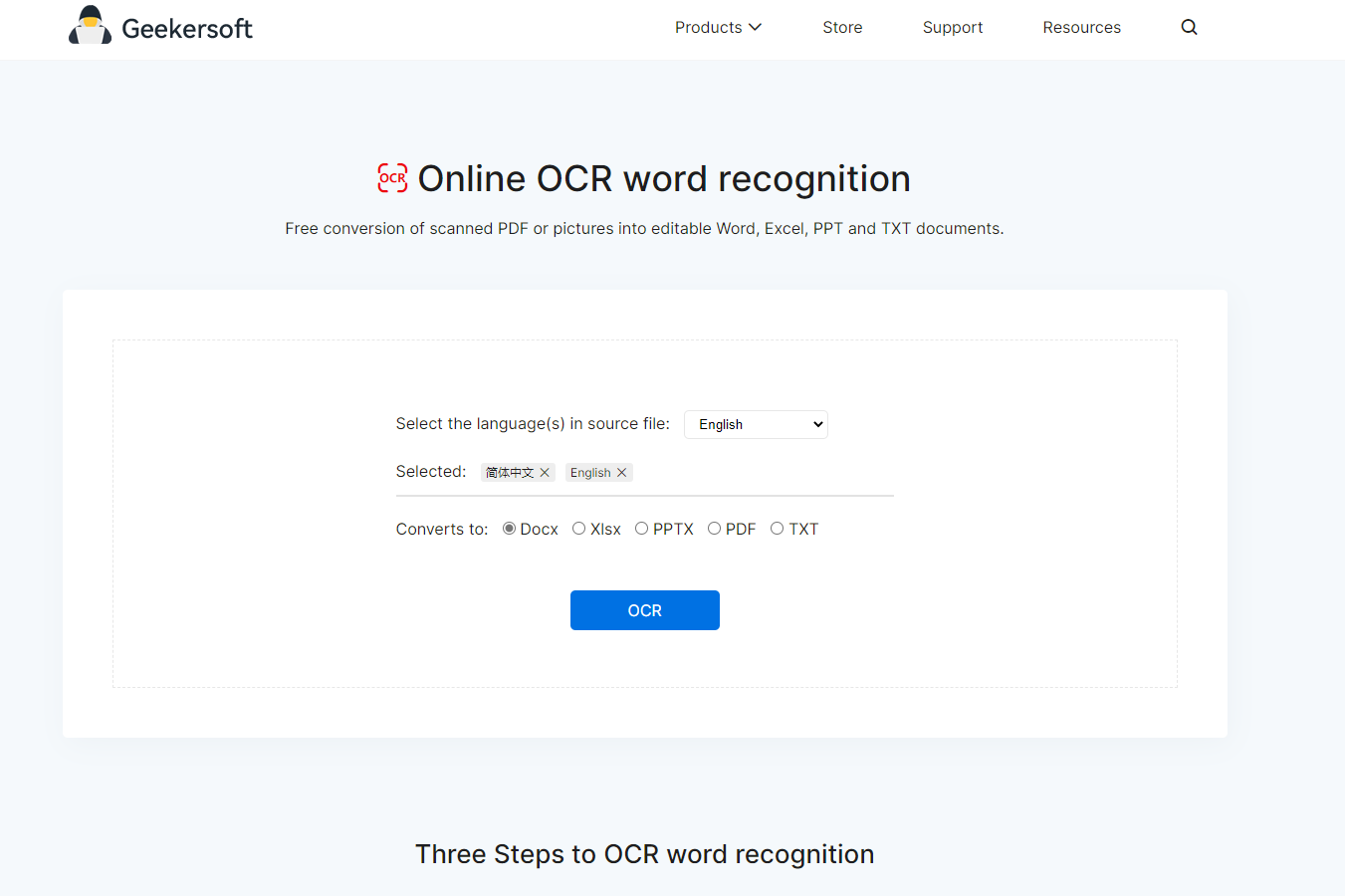 Geekersoft OCR ออนไลน์ - ช่วยคุณ ocr รูปภาพ/สแกนเป็นเอกสารคำที่แก้ไขได้ media 3