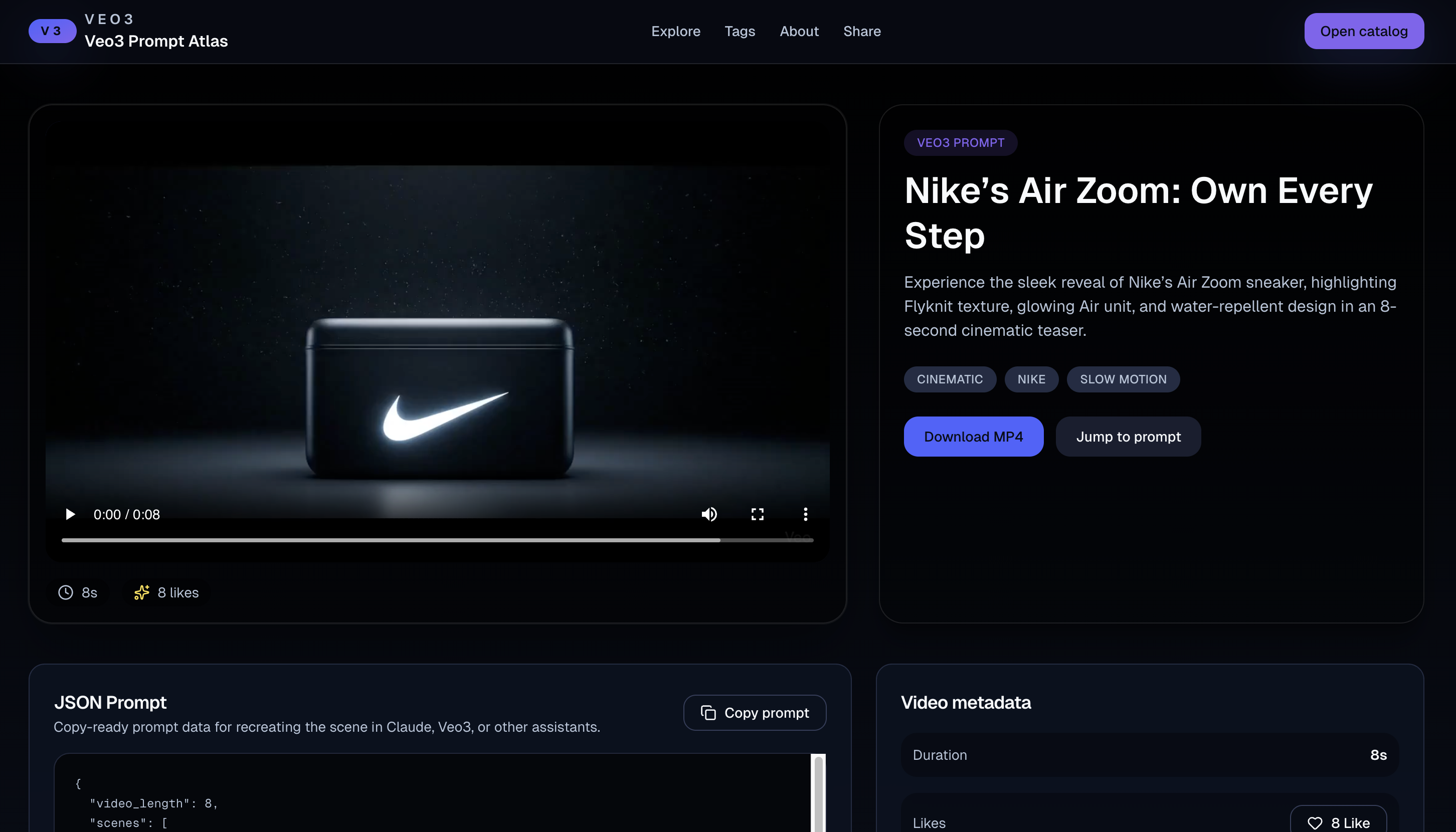 Veo3 Prompt Atlas gallery image