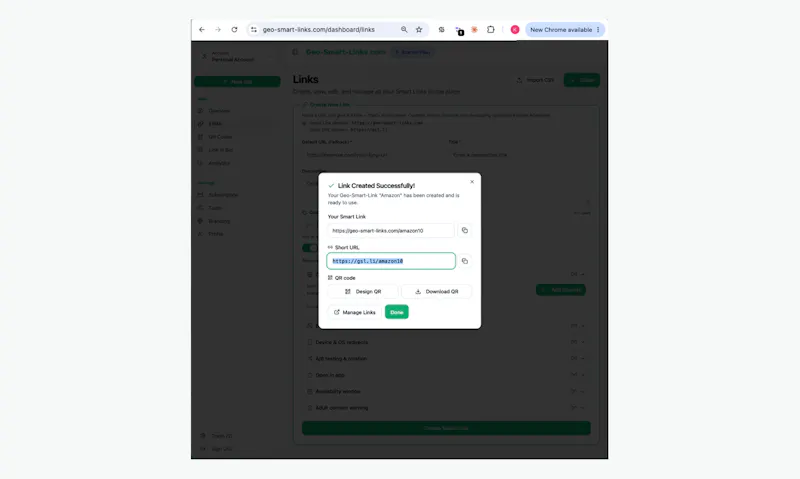 Geo-Smart-Links screenshot 2