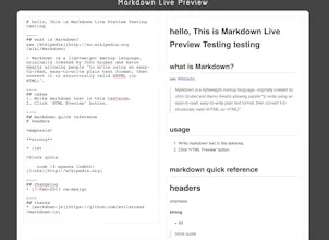 Markdown Live Preview gallery image