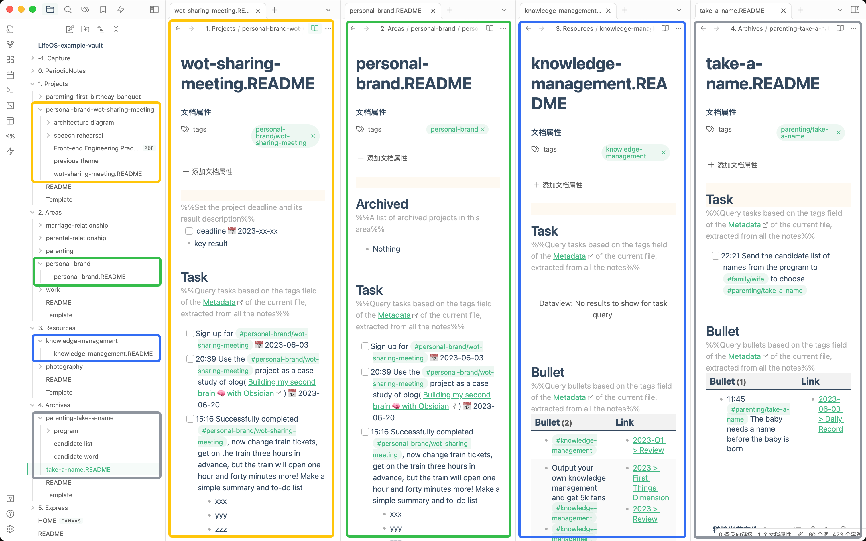 LifeOS Template for Obsidian gallery image