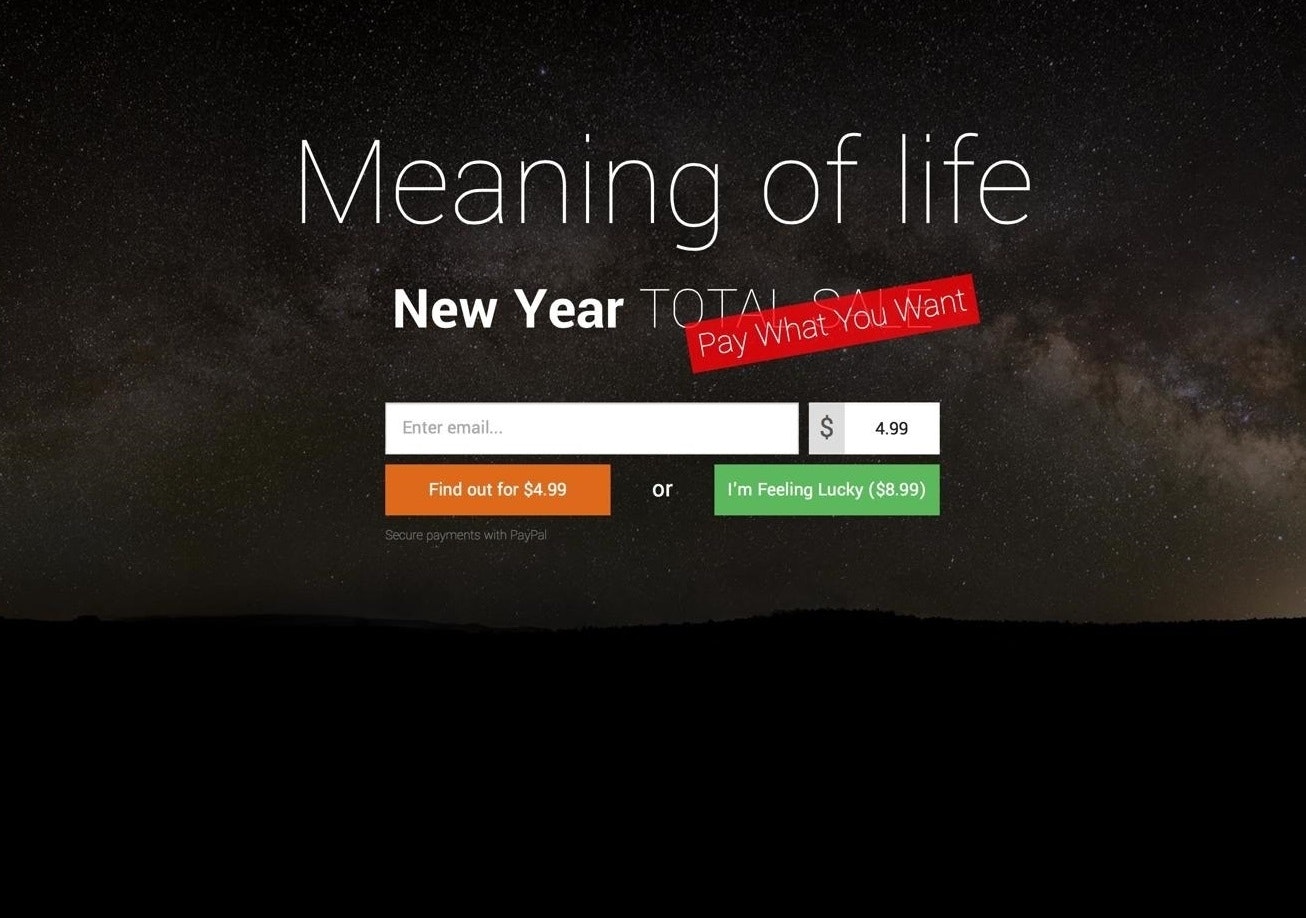 Meaning of life for sale gallery image