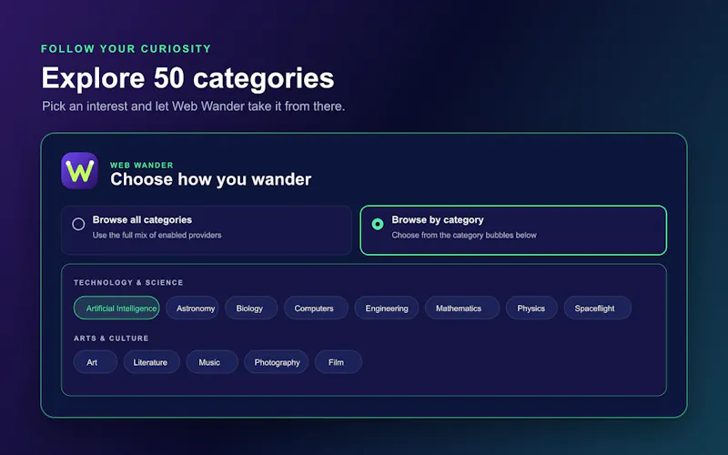 Web Wander screenshot 2