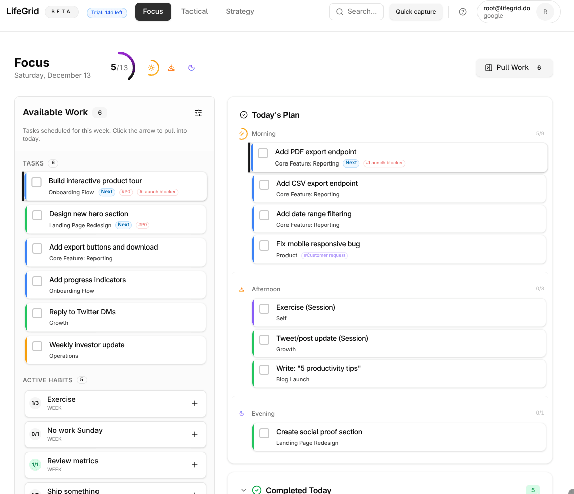 LifeGrid - Screenshot 4 showing product features and functionality