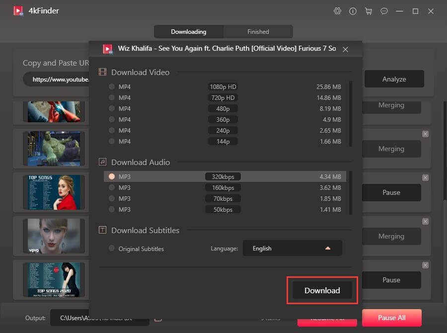 4kFinder Video Downloader media 3