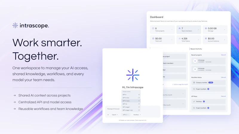 Intrascope: BYOK + Managed AI for Teams screenshot 6