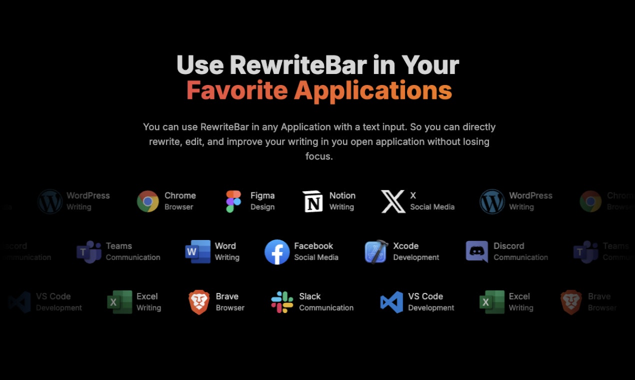 RewriteBar v2 - Screenshot 4 preview