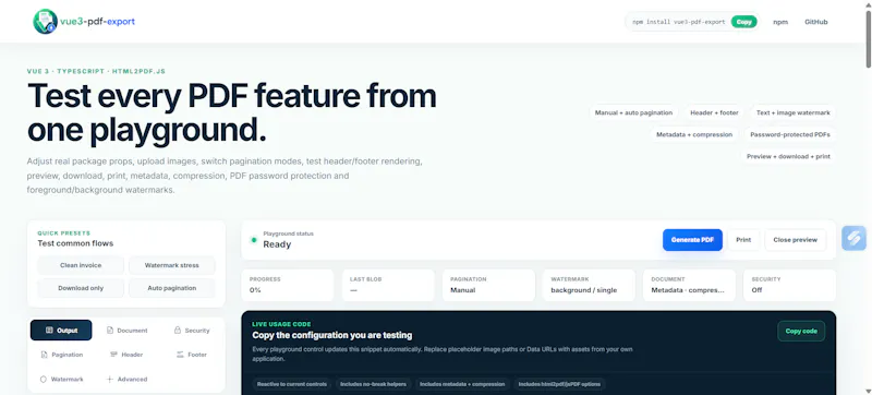 vue3-pdf-export screenshot 3