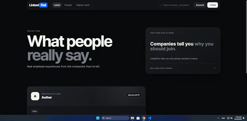 LinkedOut screenshot 1