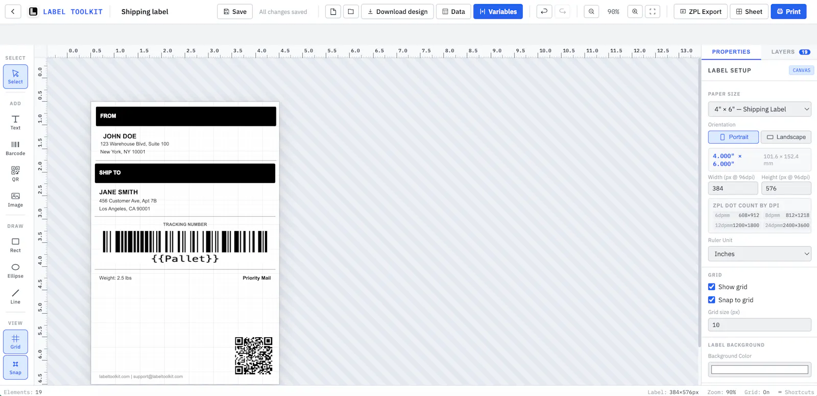 Label Toolkit screenshot 1