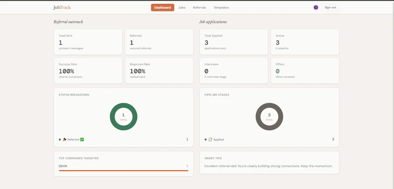 JobTrack screenshot 1