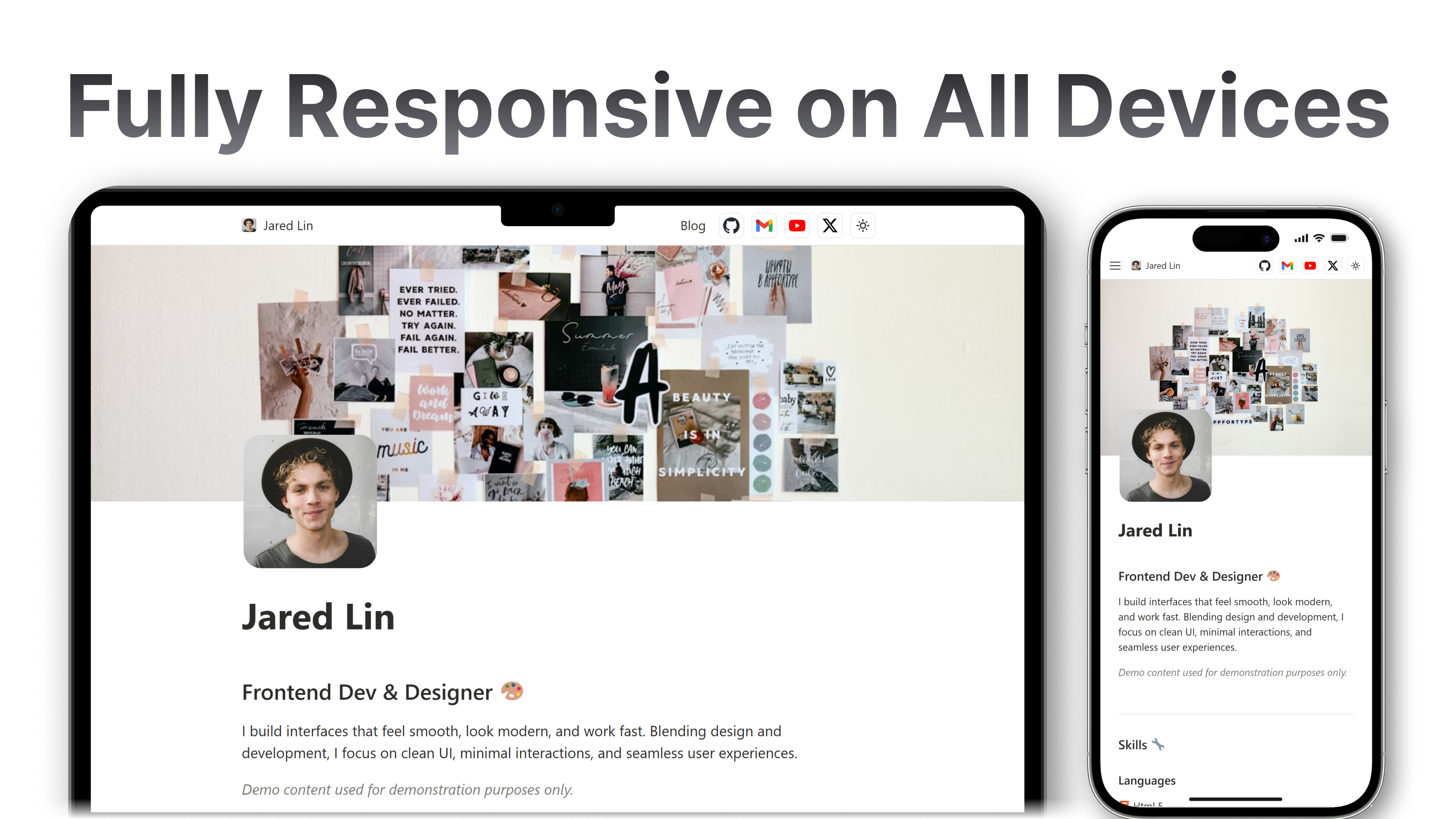 Notion CMS Next.js Portfolio Blog Site gallery image