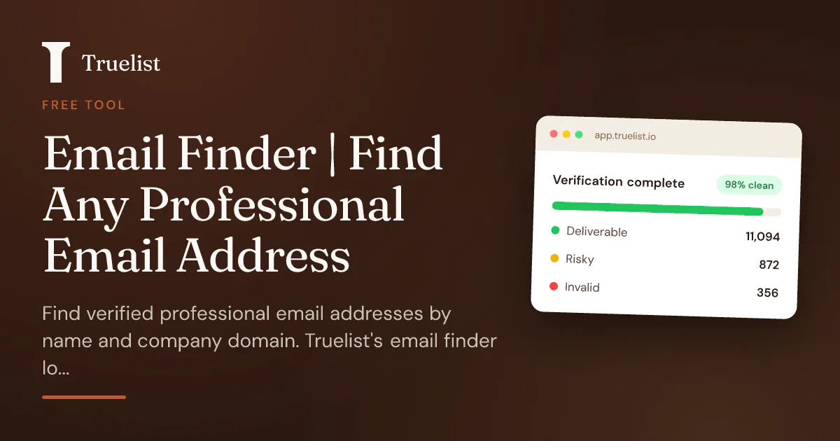 Email Finder by Truelist