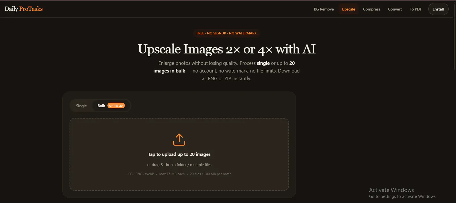 DailyProTasks: 5 Free Image Utilities gallery image