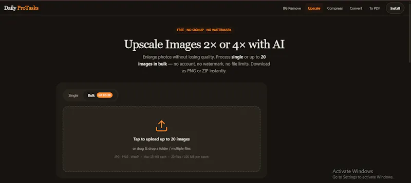 DailyProTasks: 5 Free Image Utilities screenshot 5