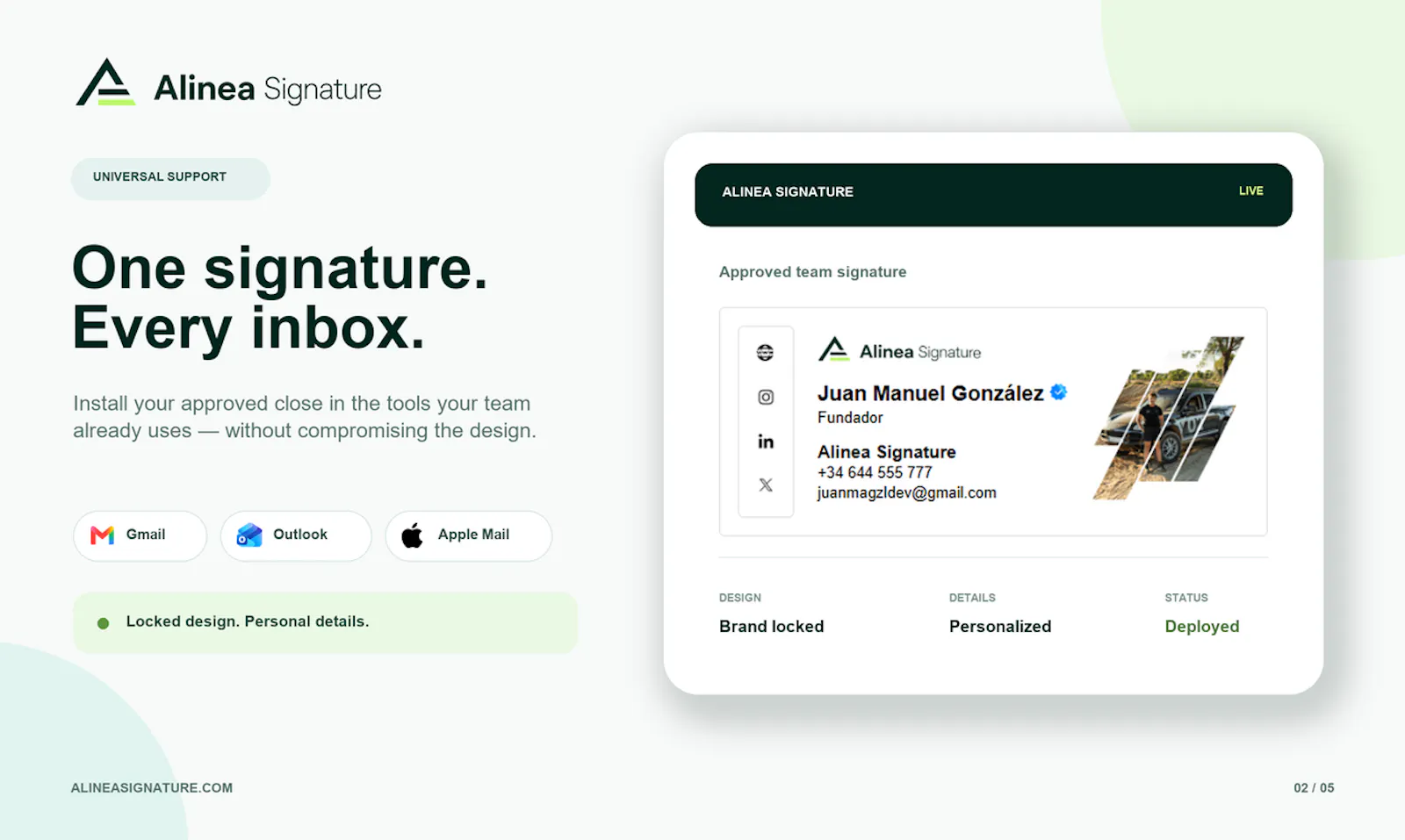 Alinea Signature screenshot 1