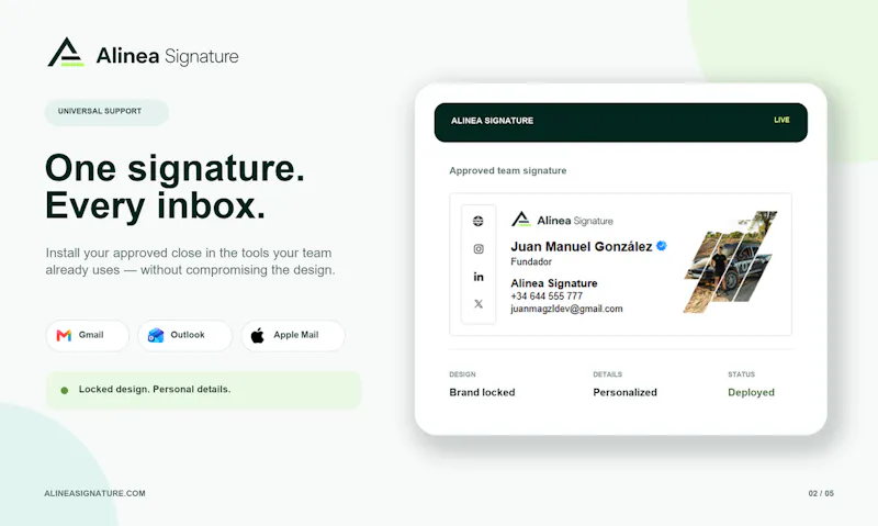 Alinea Signature screenshot 1