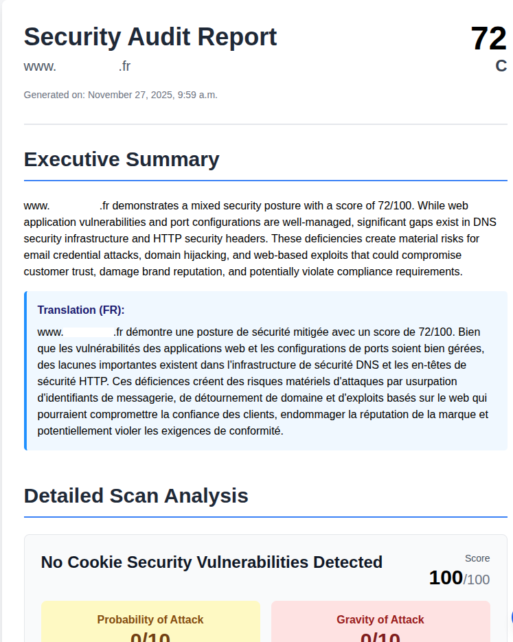 ScanFortress - Main product screenshot demonstrating key features and user interface