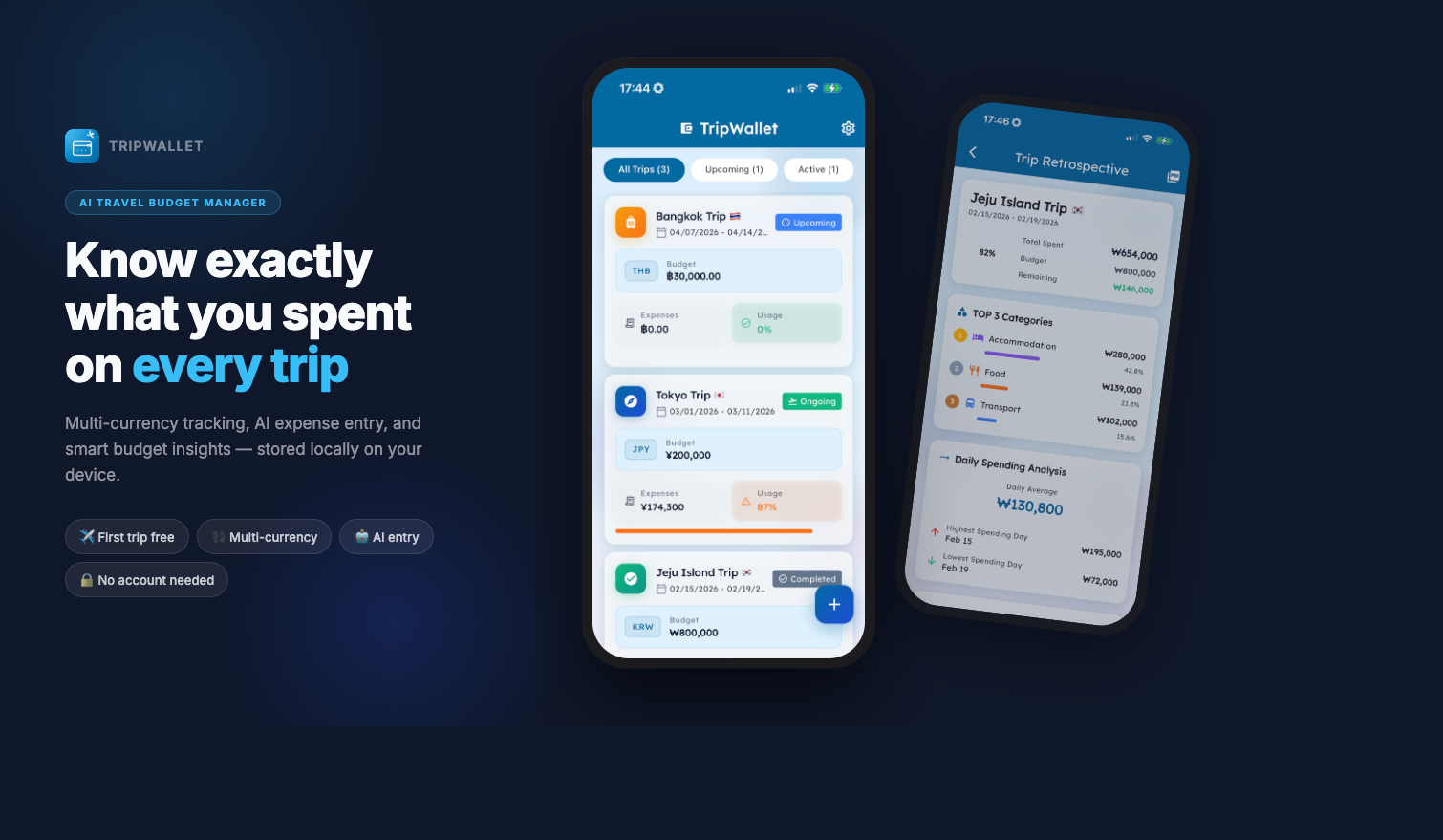 TripWallet - Screenshot 4 showing product features and functionality