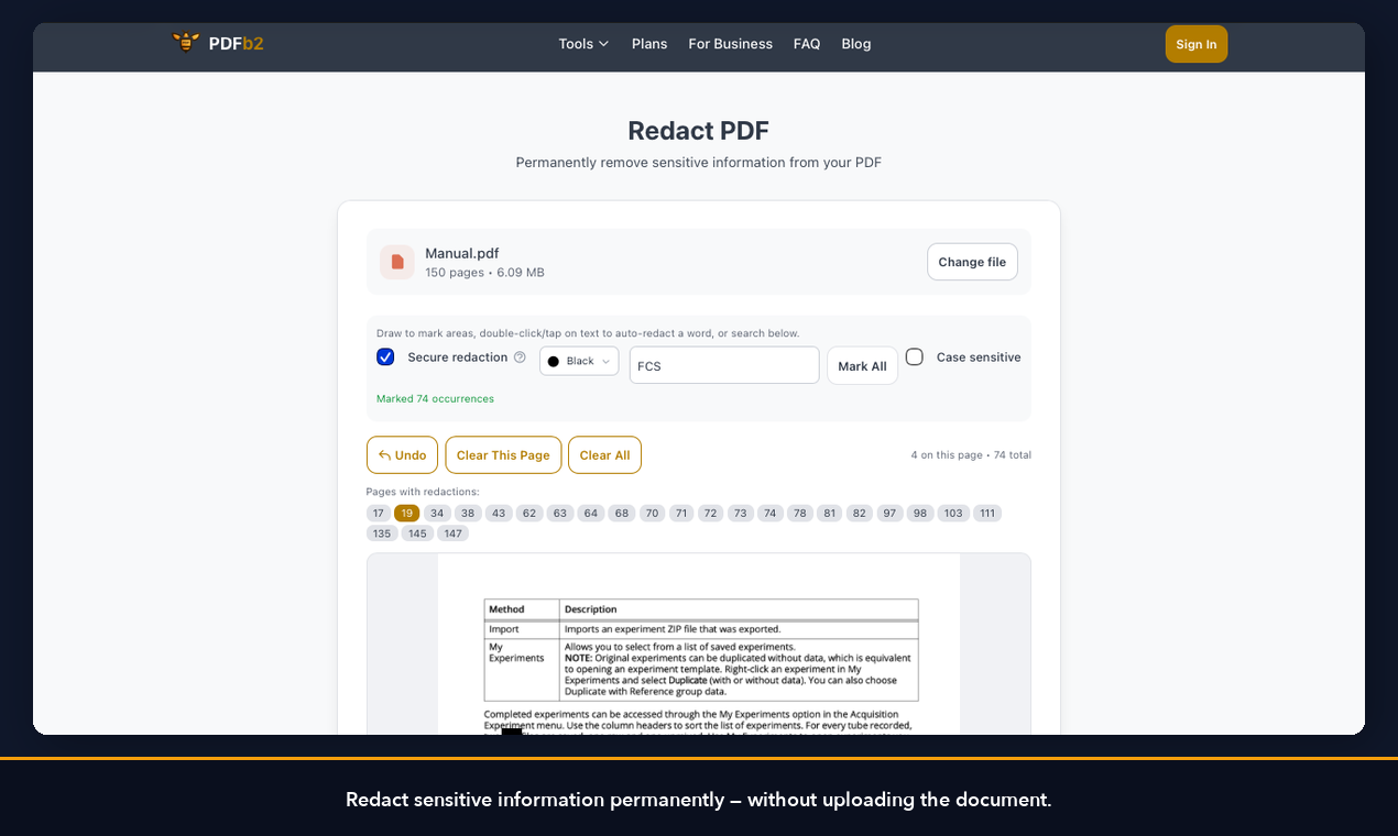 PDFb2 - Screenshot 4 showing product features and functionality
