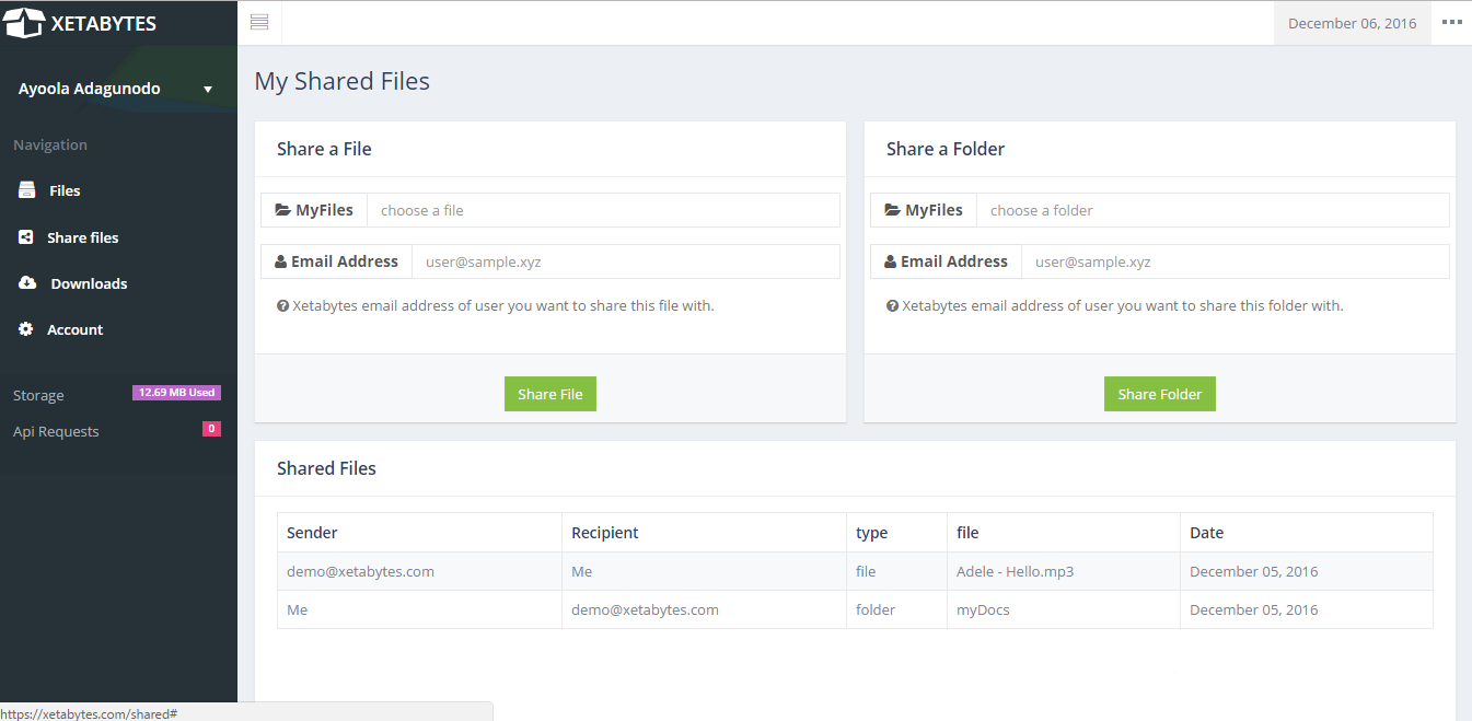 Xetabytes Cloud Storage and File Hosting