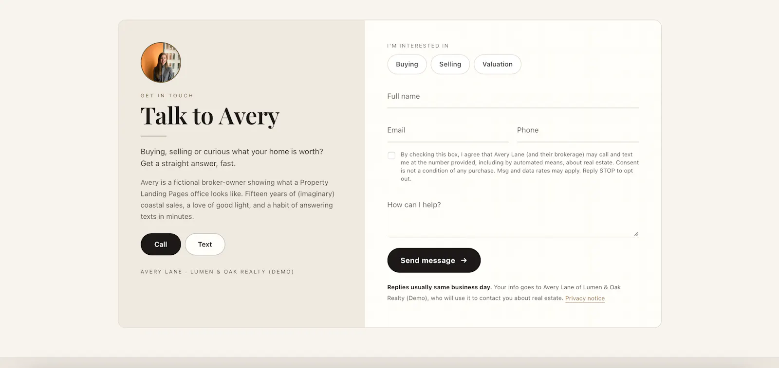 Property Landing Pages screenshot 2