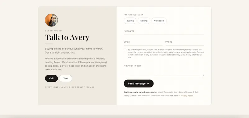Property Landing Pages screenshot 2