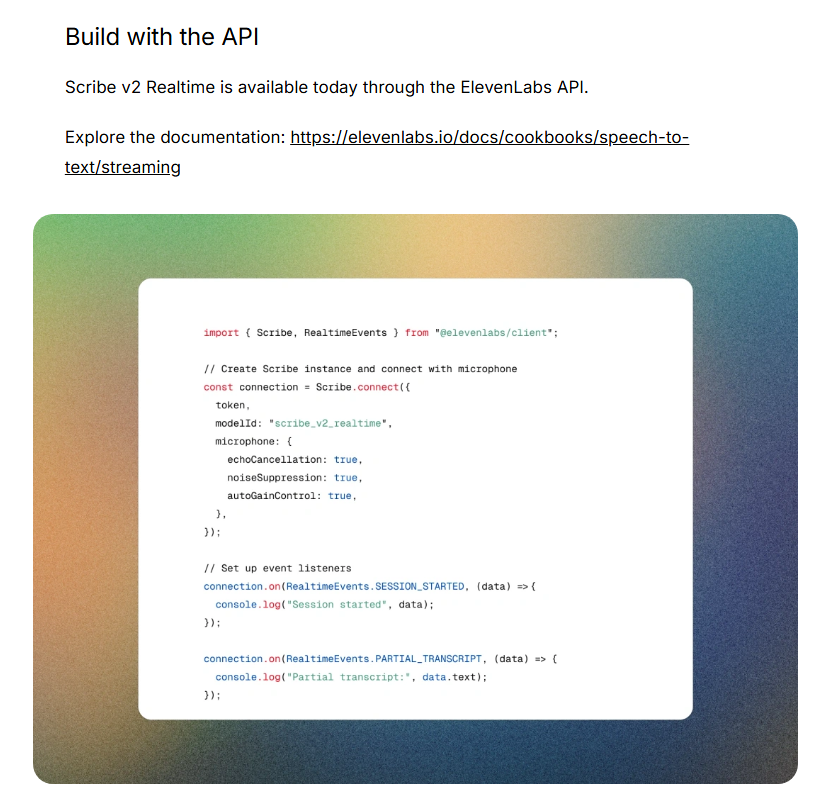 Scribe v2 Realtime - Screenshot 3 preview
