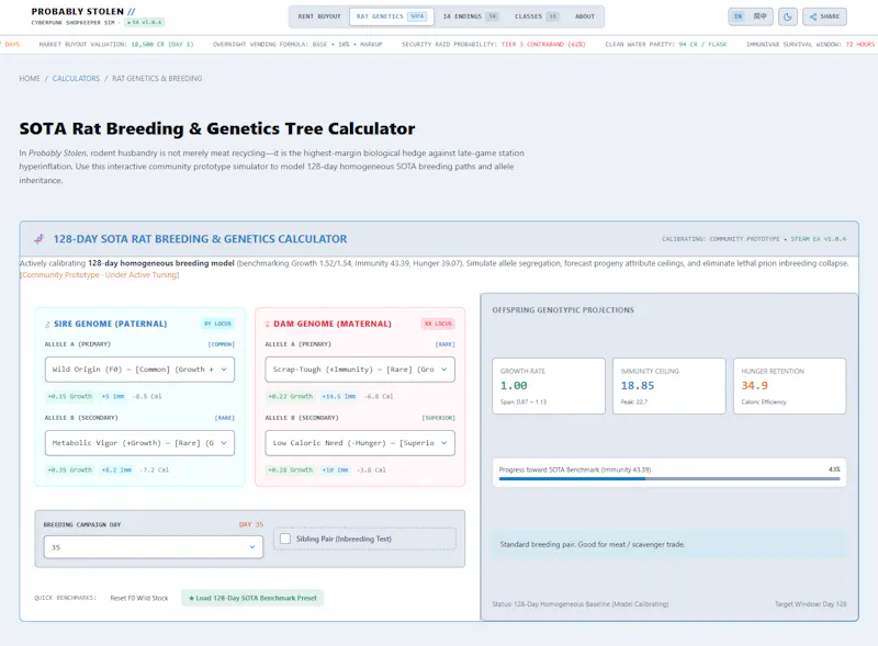Probably Stolen Game Guide & Calculator  screenshot 3