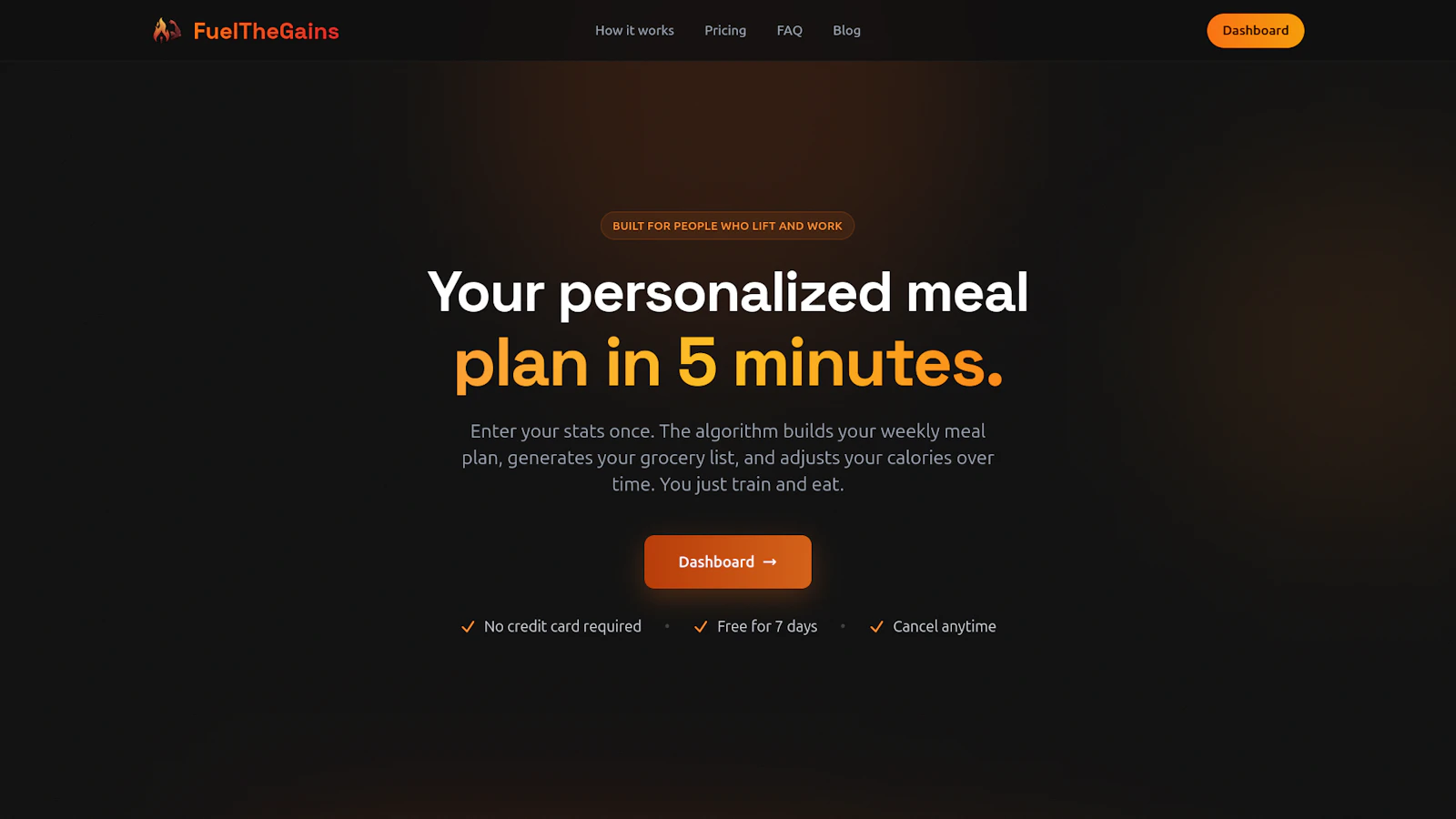 FuelTheGains screenshot 2