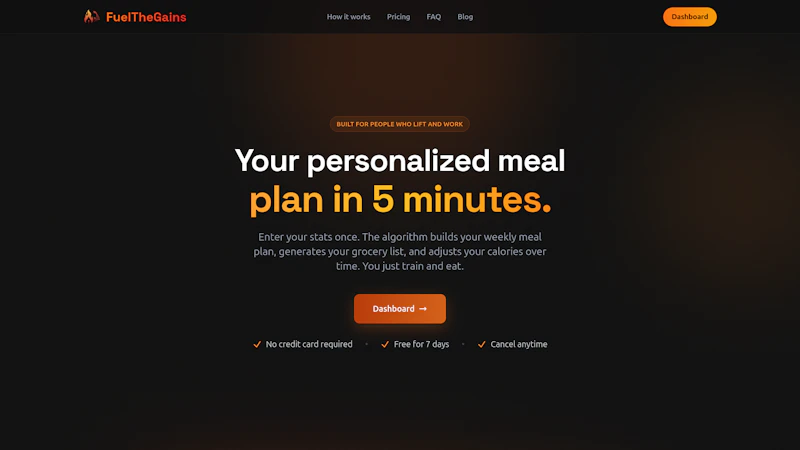 FuelTheGains screenshot 2