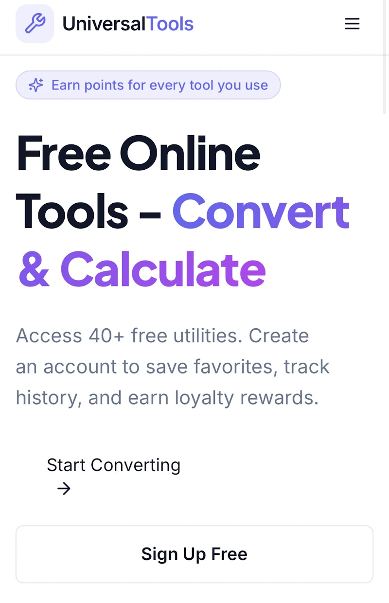 Universal Tools screenshot 1