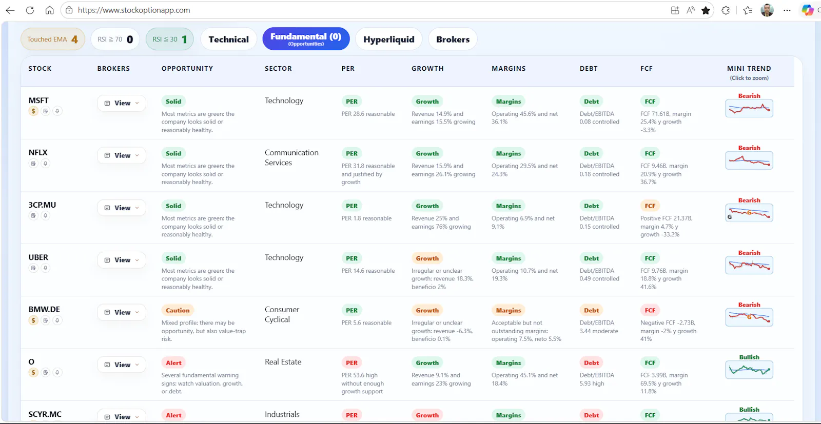 StockOptionApp screenshot 3