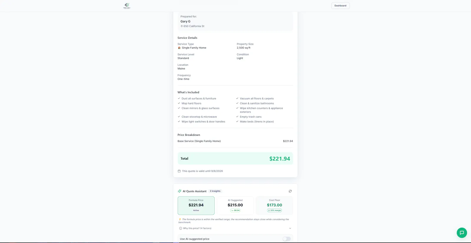CleanQuote.ai screenshot 9