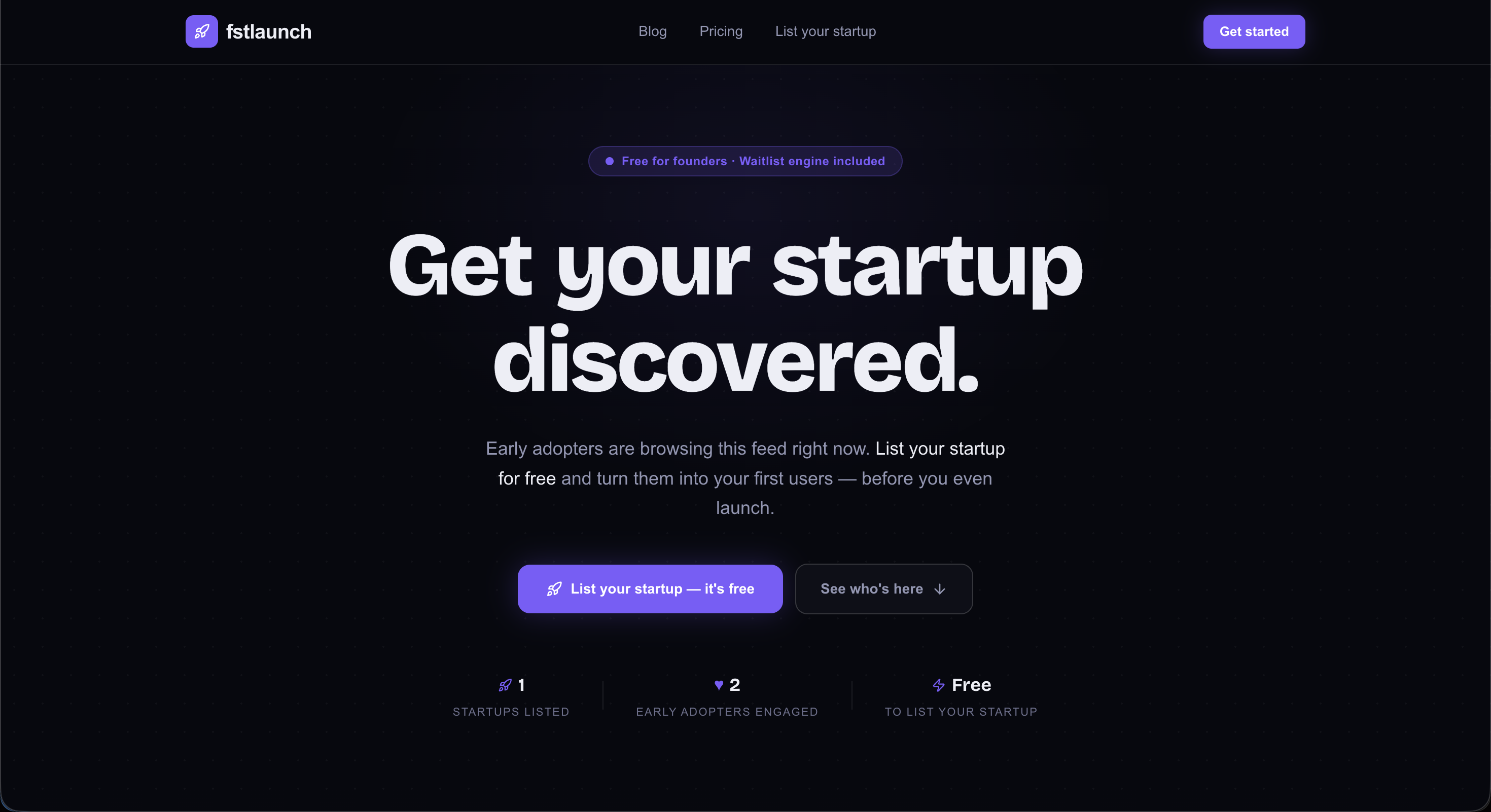 Fstlaunch - Get your startup discovered. gallery image