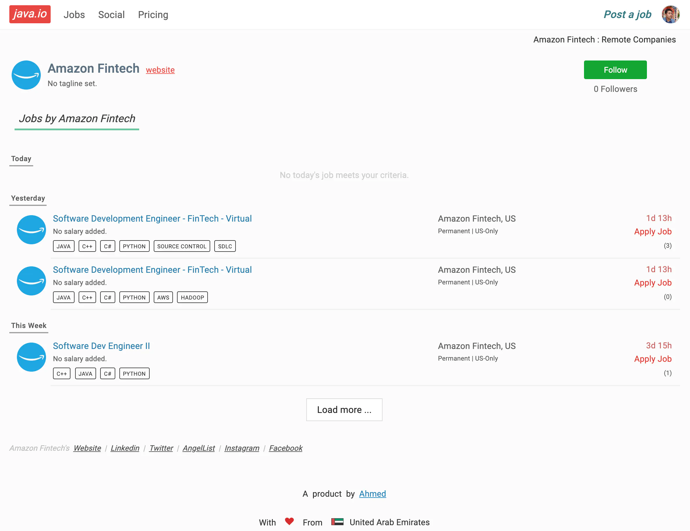 Java.io : Remote Jobs & Social Platform gallery image