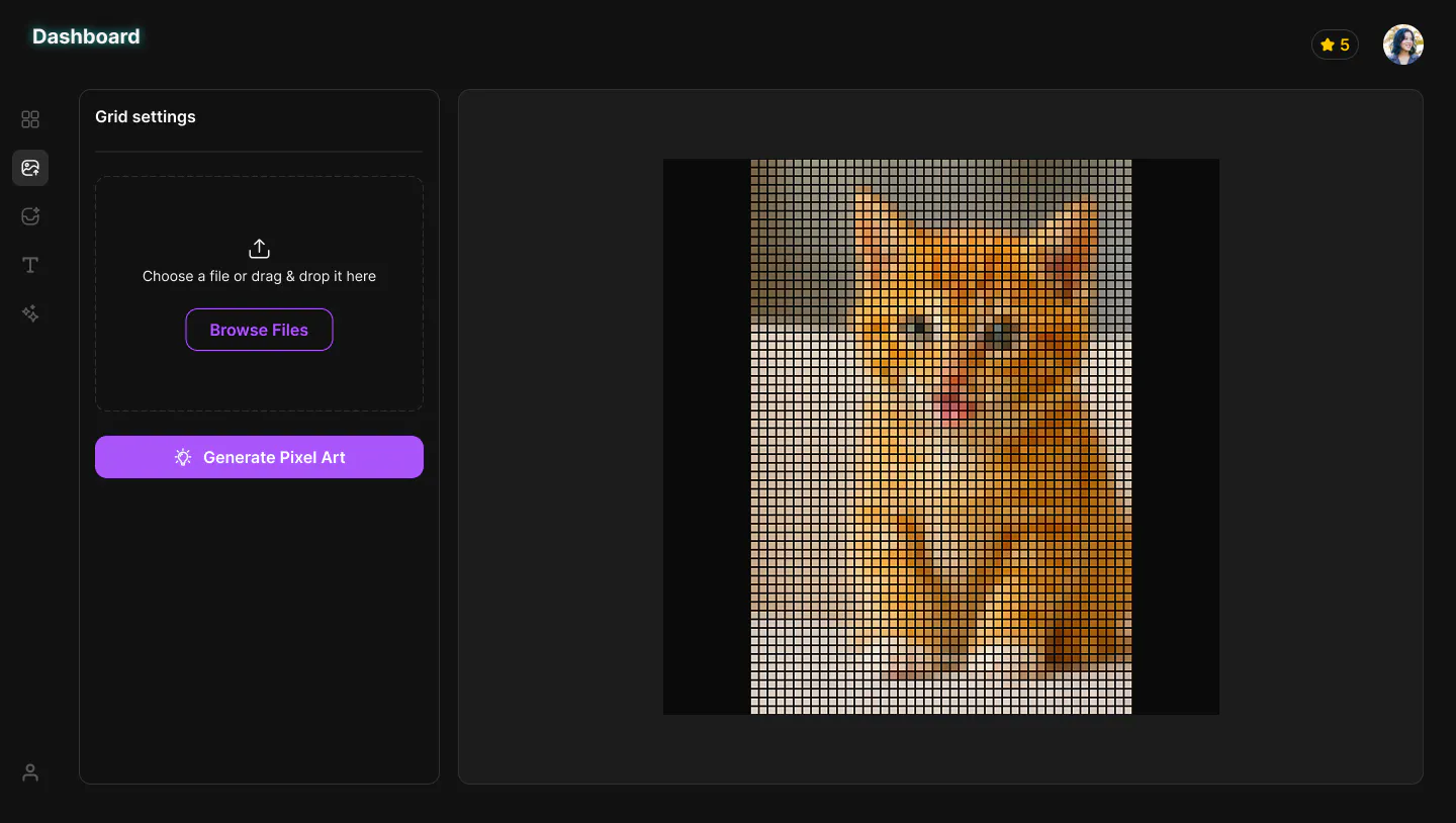 PixelArt Generator 제품 배너
