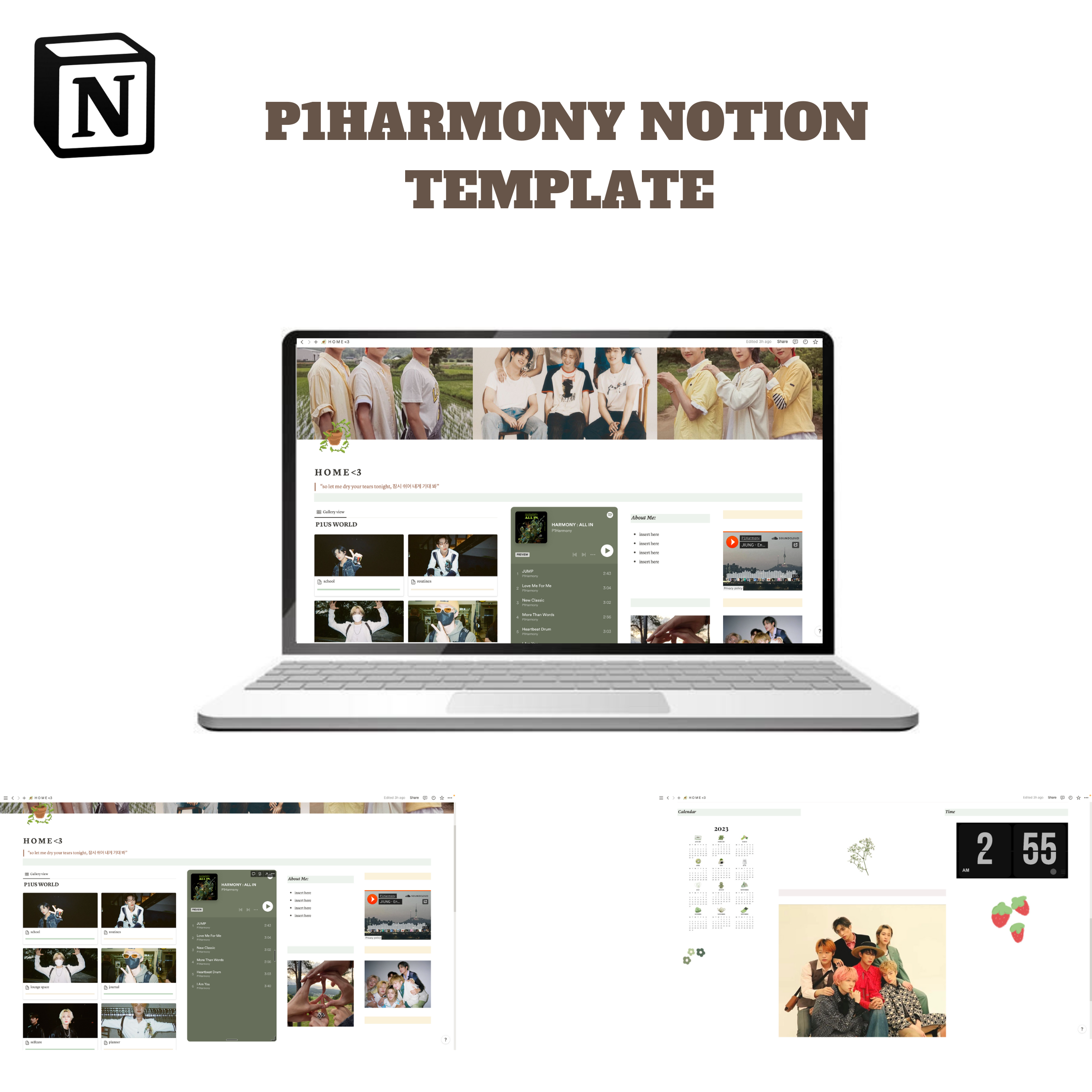 P1Harmony Notion -sjabloon
