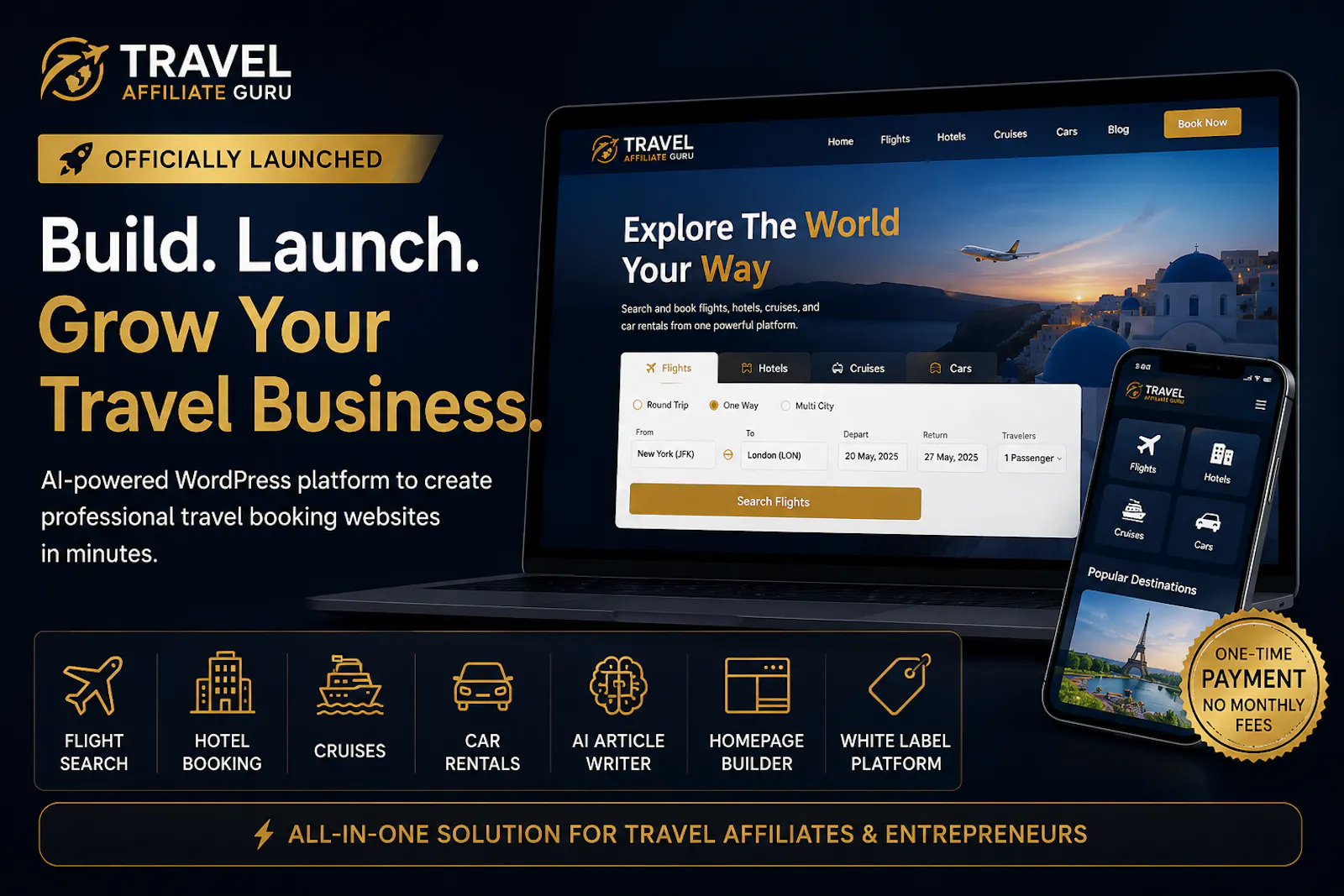 AI Travel Website Builder screenshot 1
