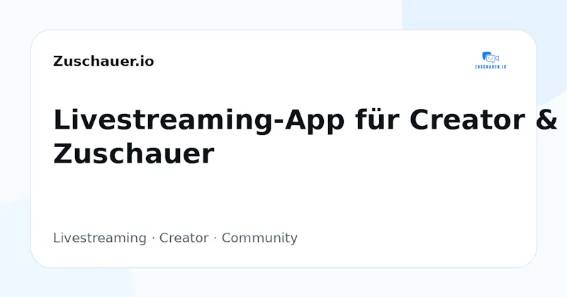 Zuschauer.io screenshot 1