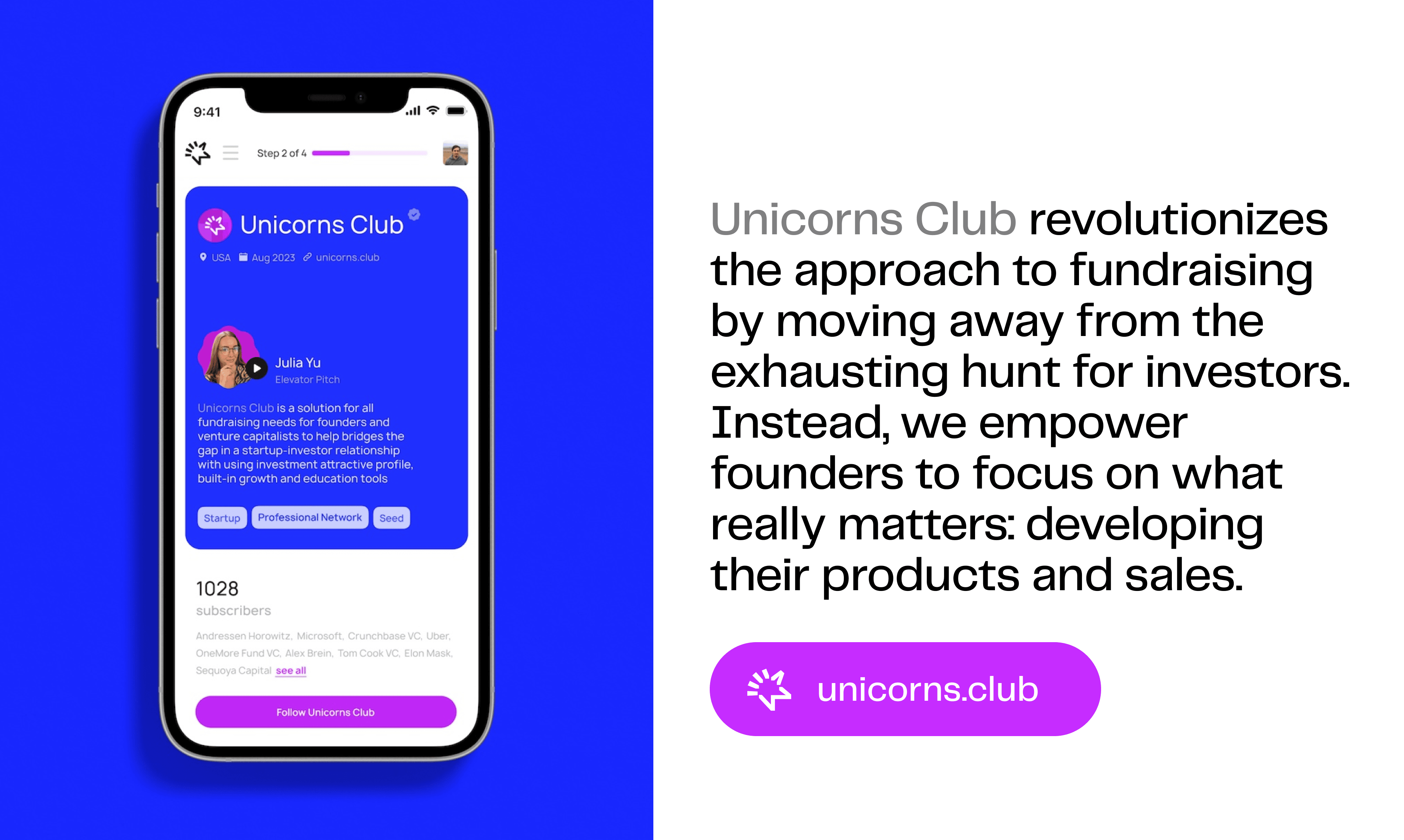 startuptile Unicorns Club-Create your Unicorn Profile and investors will follow you