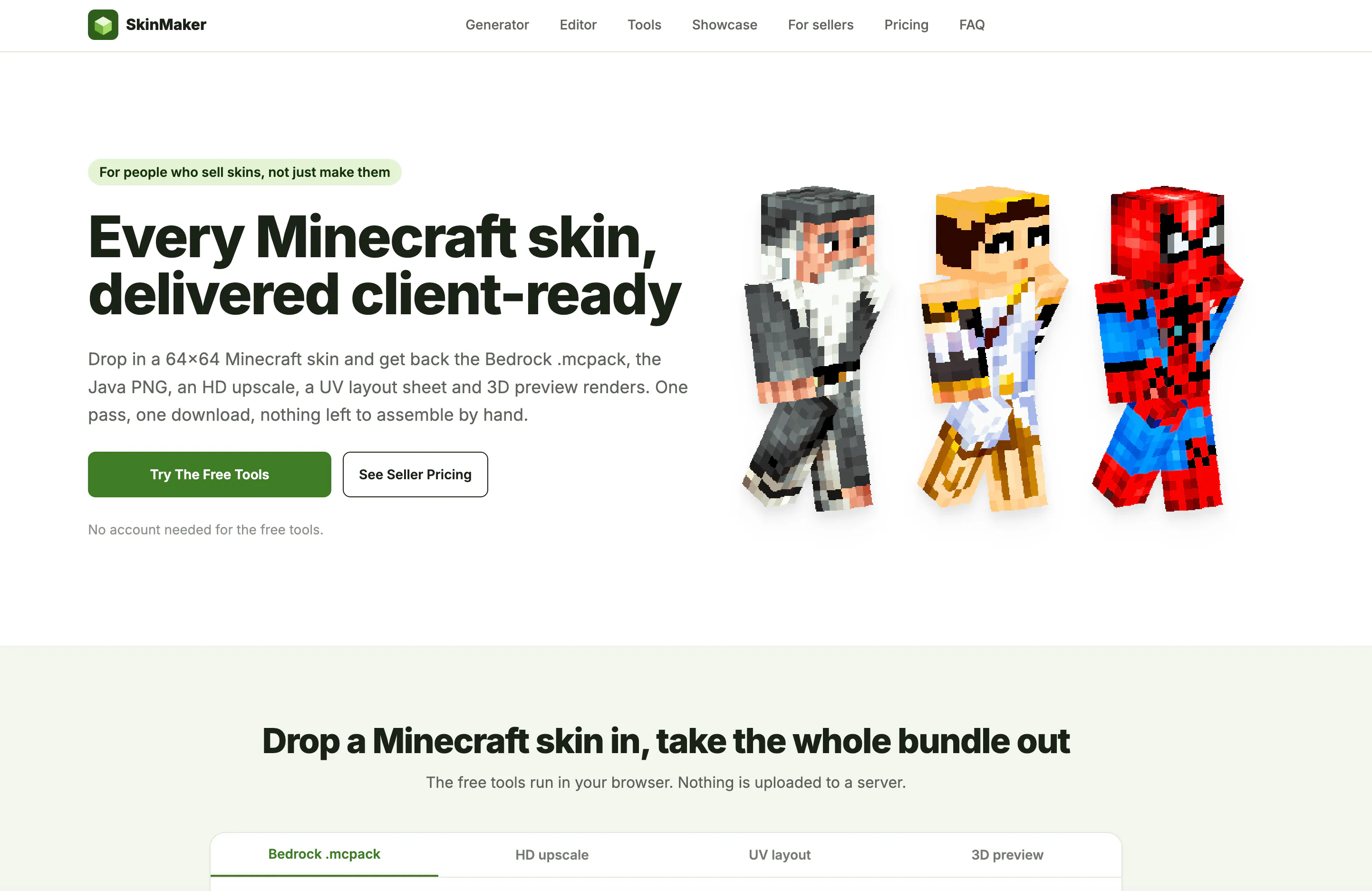 Minecraft Skin Maker & .mcpack Converter gallery image