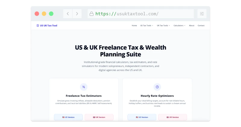 US UK Tax Tool screenshot 1