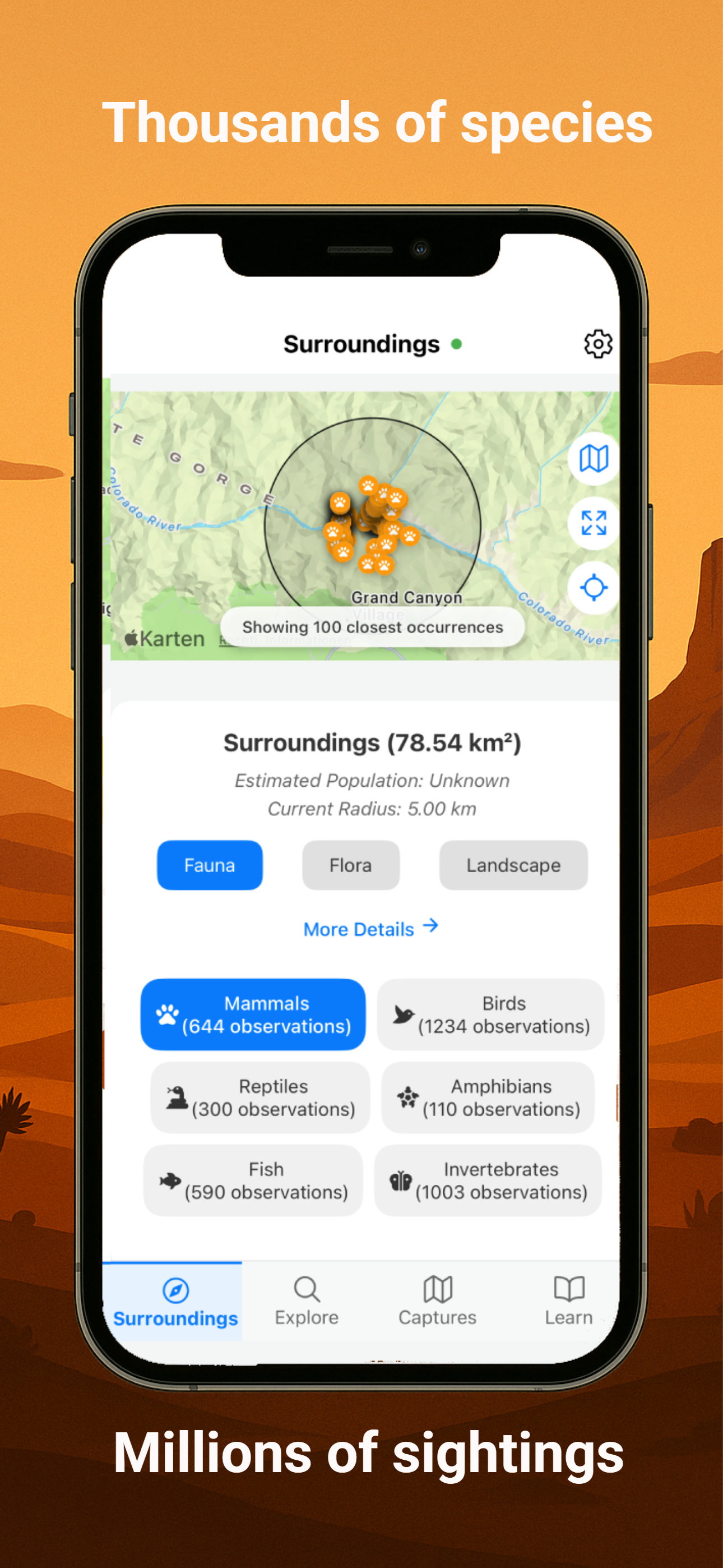Media Wildscope - Bản đồ ngoại tuyến, ID loài và các công cụ sinh tồn trong một ứng dụng 4