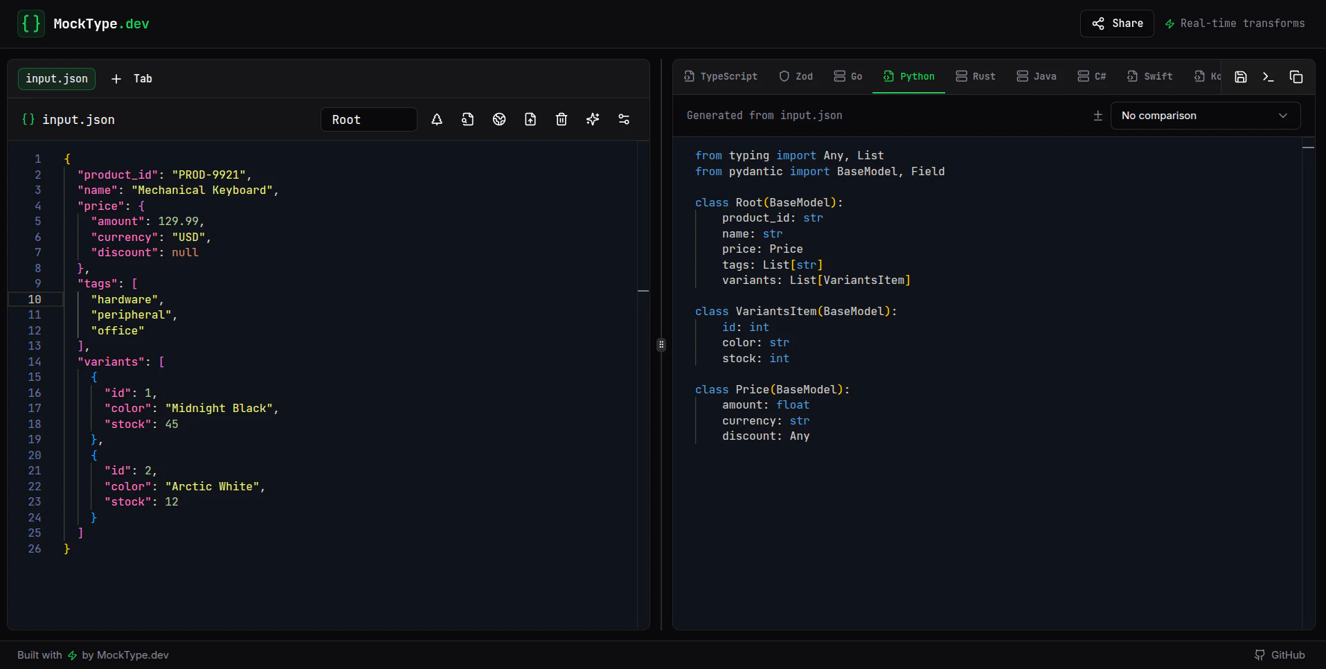 MockType.dev  screenshot 4